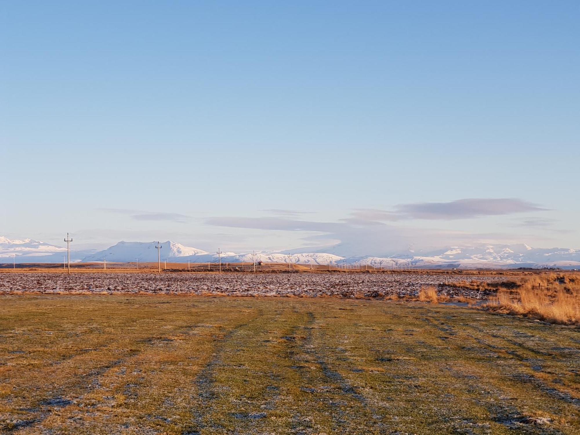 Hekla Cabin 1 Volcano And Glacier View Хелла Экстерьер фото