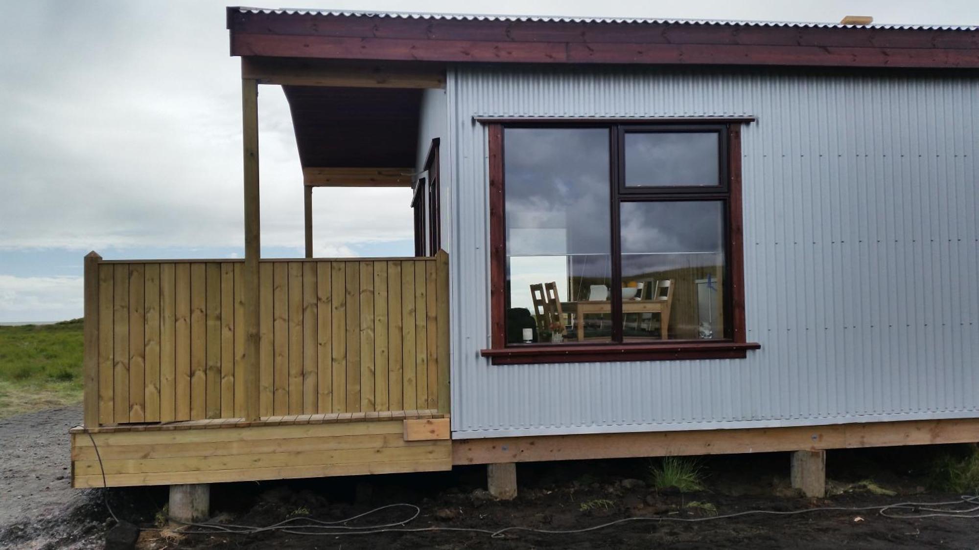 Hekla Cabin 1 Volcano And Glacier View Хелла Экстерьер фото